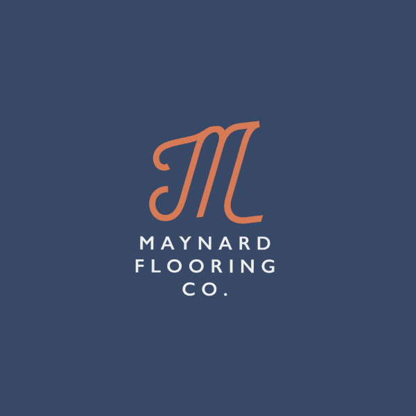 Maynard Flooring branded logo design, created by Šek Design Studio