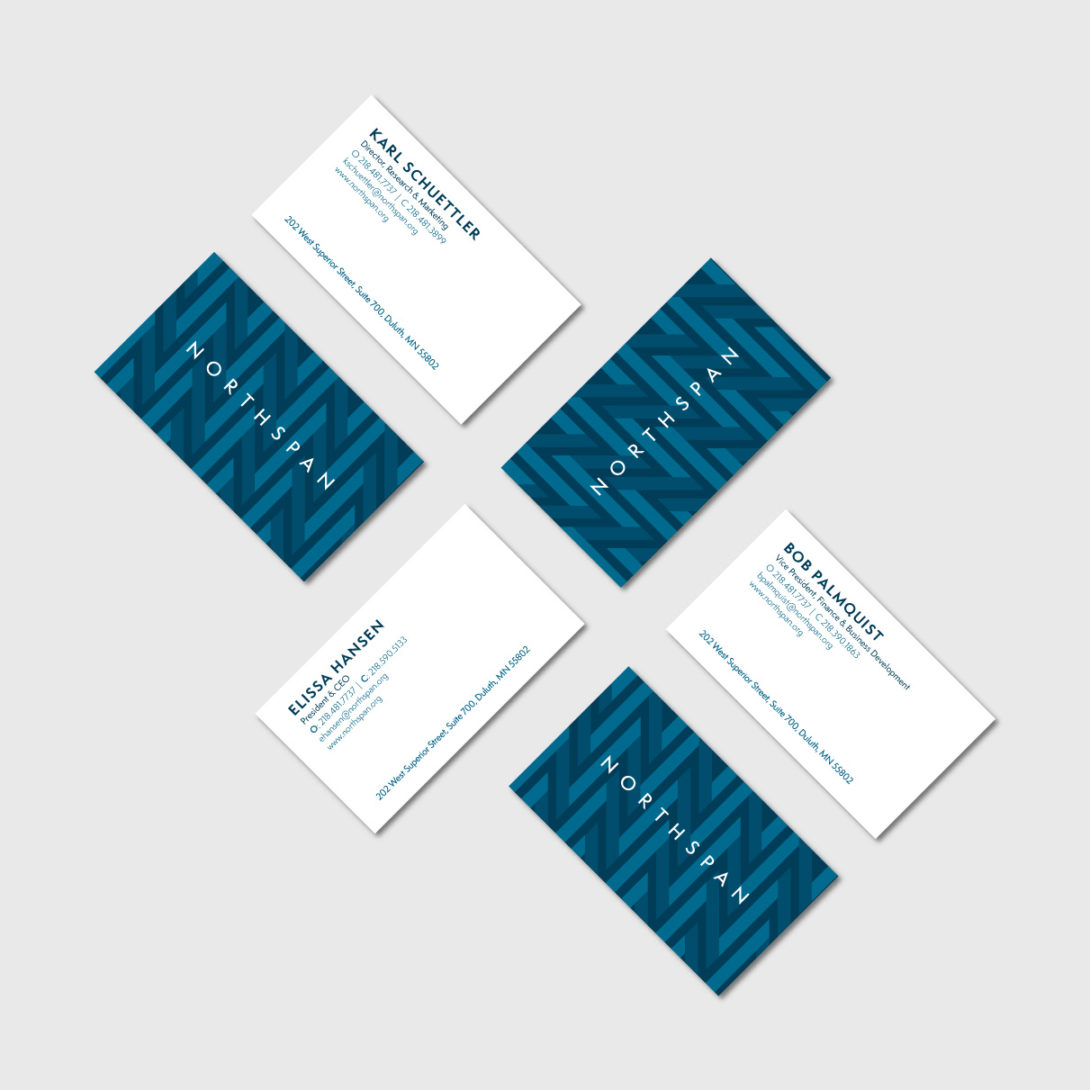 Northspan business cards created by Šek Design Studio