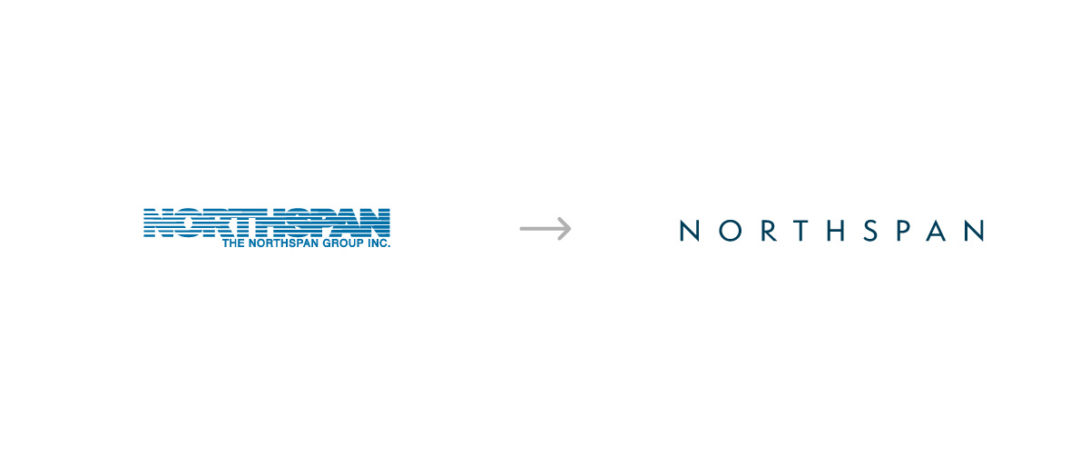 Northspan logo transformation created by Šek Design Studio