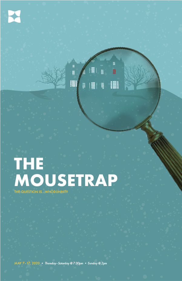 Duluth Playhouse The Mousetrap poster design created by Šek Design Studio