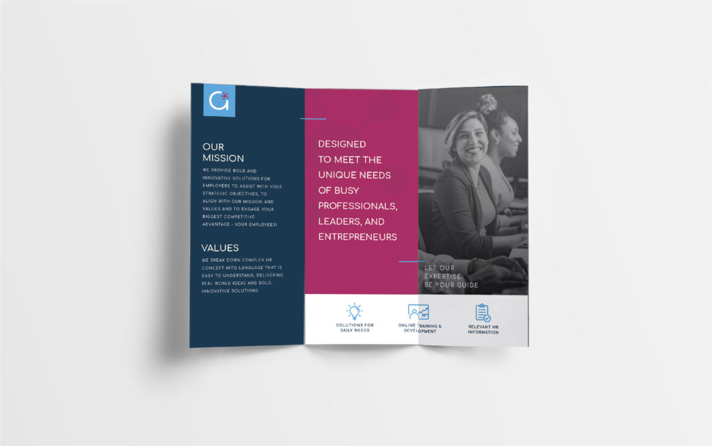 Audacity HR brochure rebrand, design by Šek Design Studio