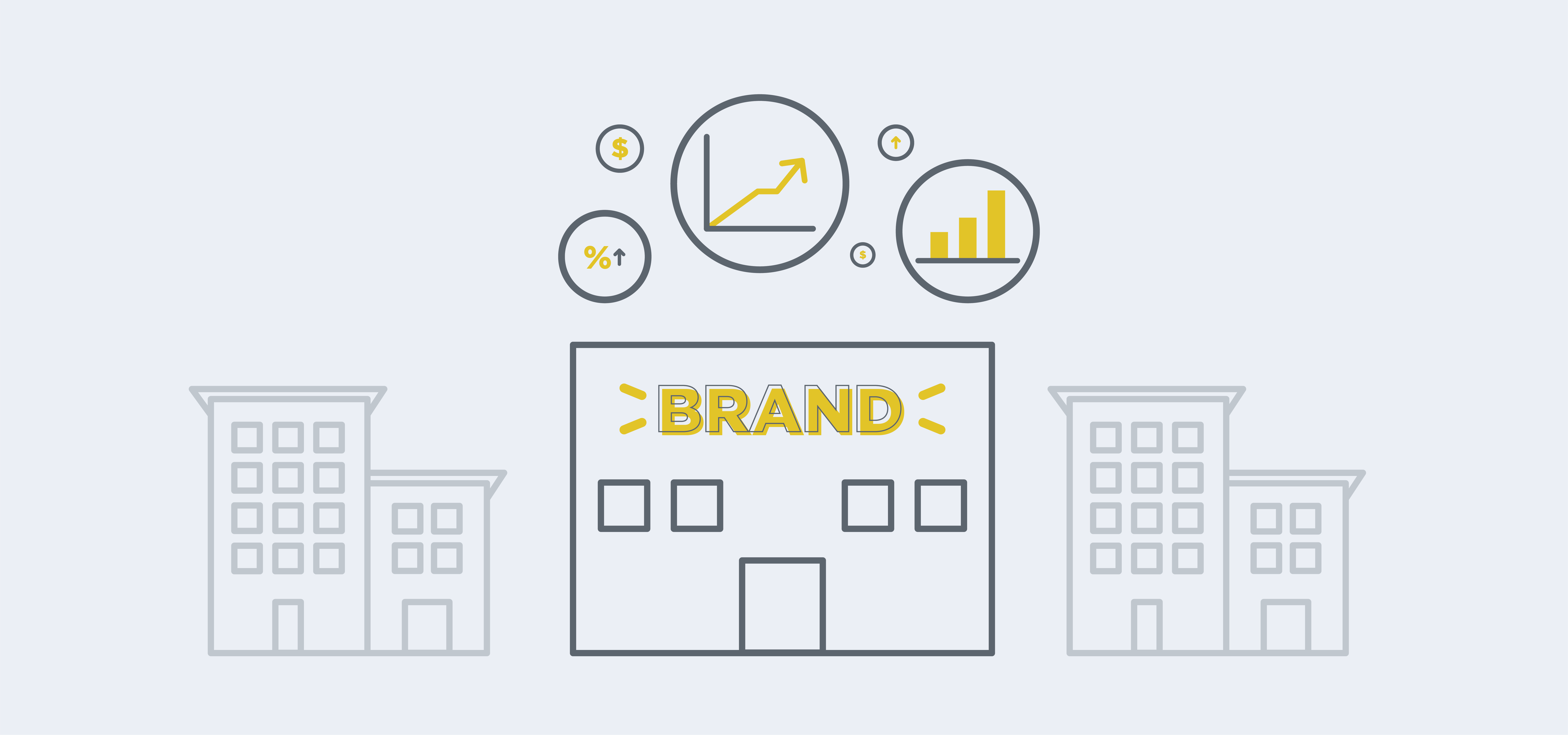 Branding Drives Business Growth Illustration created by Šek Design Studio