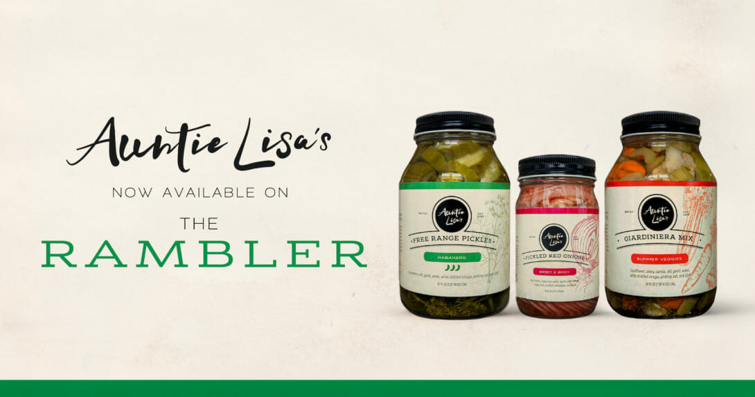 Auntie Lisa's available on The Rambler, label design created by Šek Design Studio