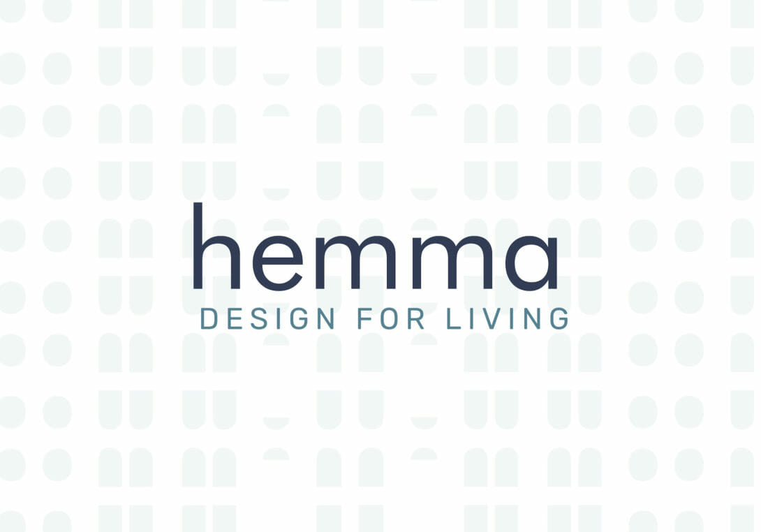 Hemma rebrand pattern, design by Šek Design Studio