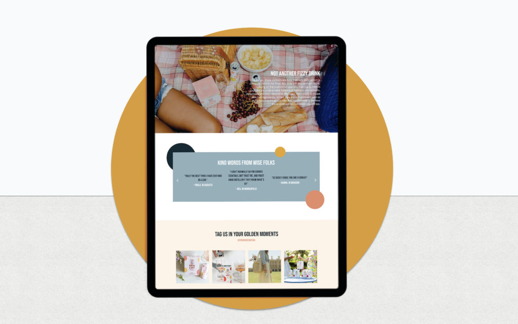 Vikre's Frenchie website on tablet, redesigned and developed by Šek Design Studio