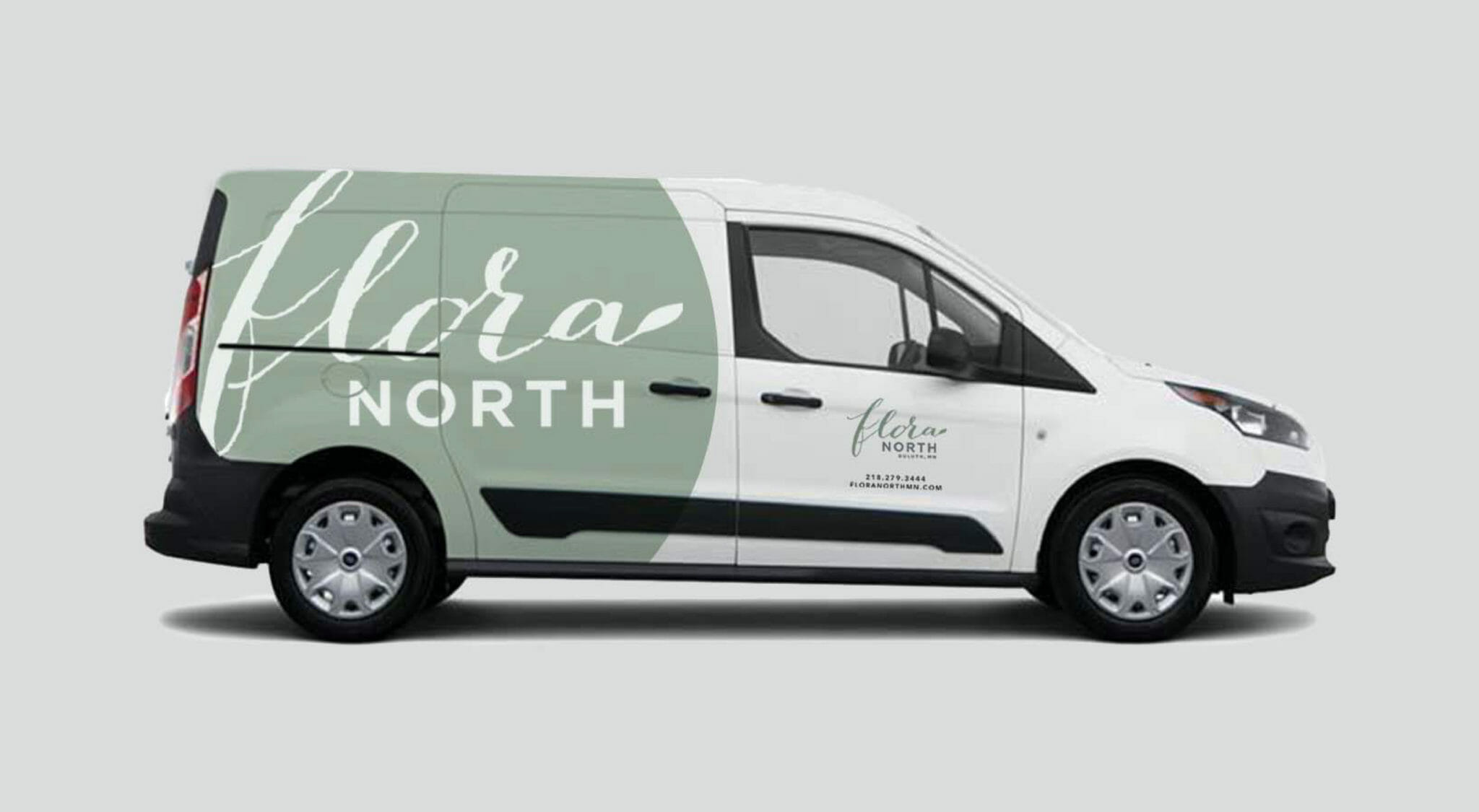 Flora North vehicle design wrap, created by Šek Design Studio
