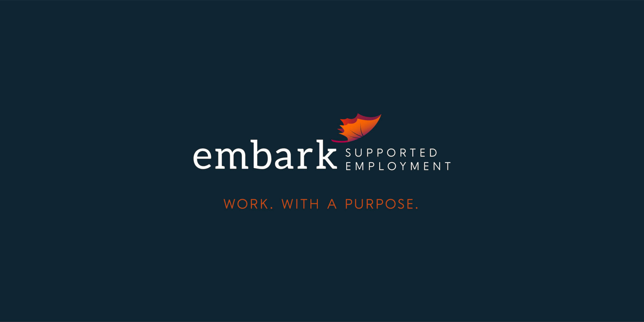 Embark Supported Employment new 2021 branding, designed by Šek Design Studio