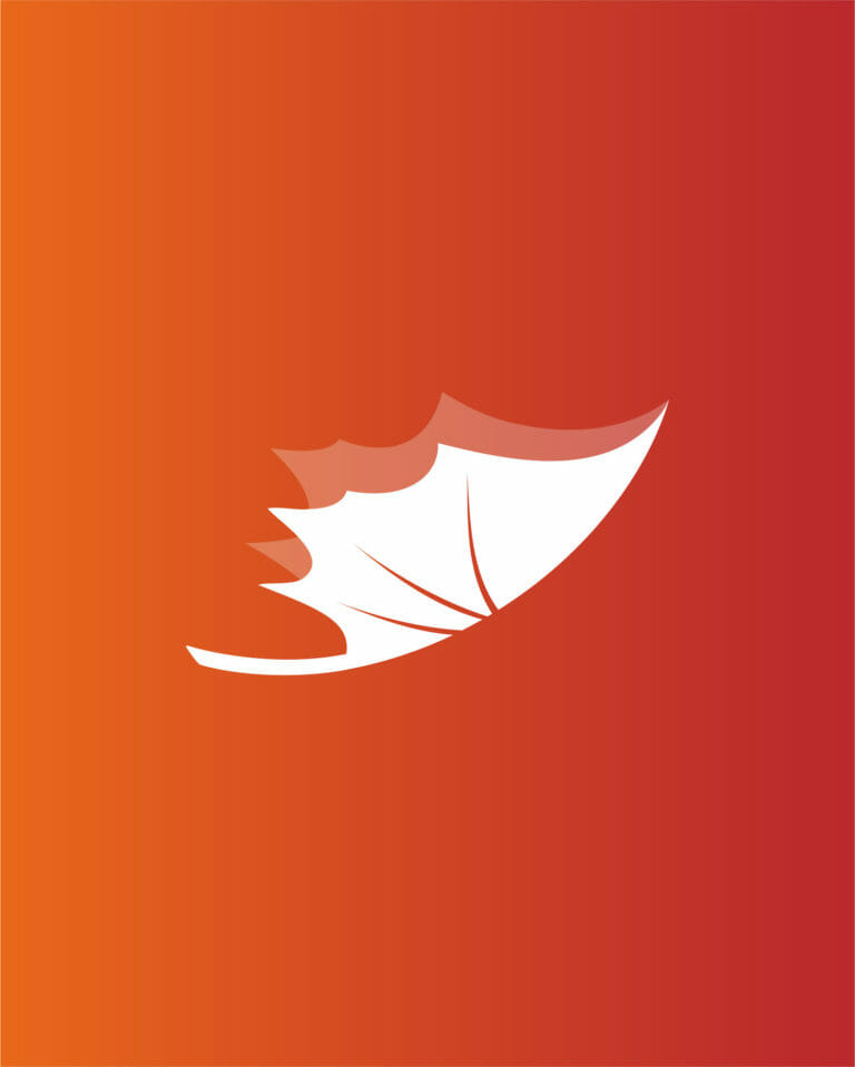Embark Supported Employment leaf icon, designed by Šek Design Studio