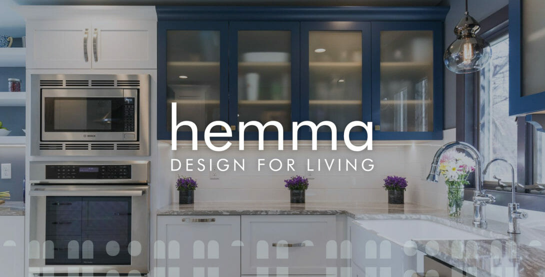 Hemma homepage hero space on website, designed and developed by Šek Design Studio