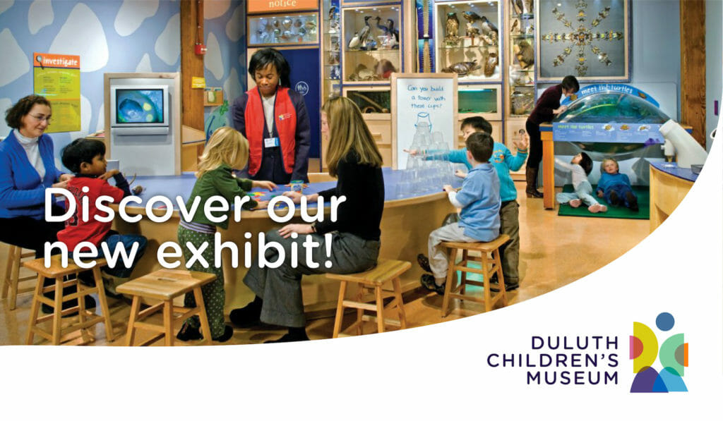 Duluth Children's Museum branded imagery, created by Šek Design Studio