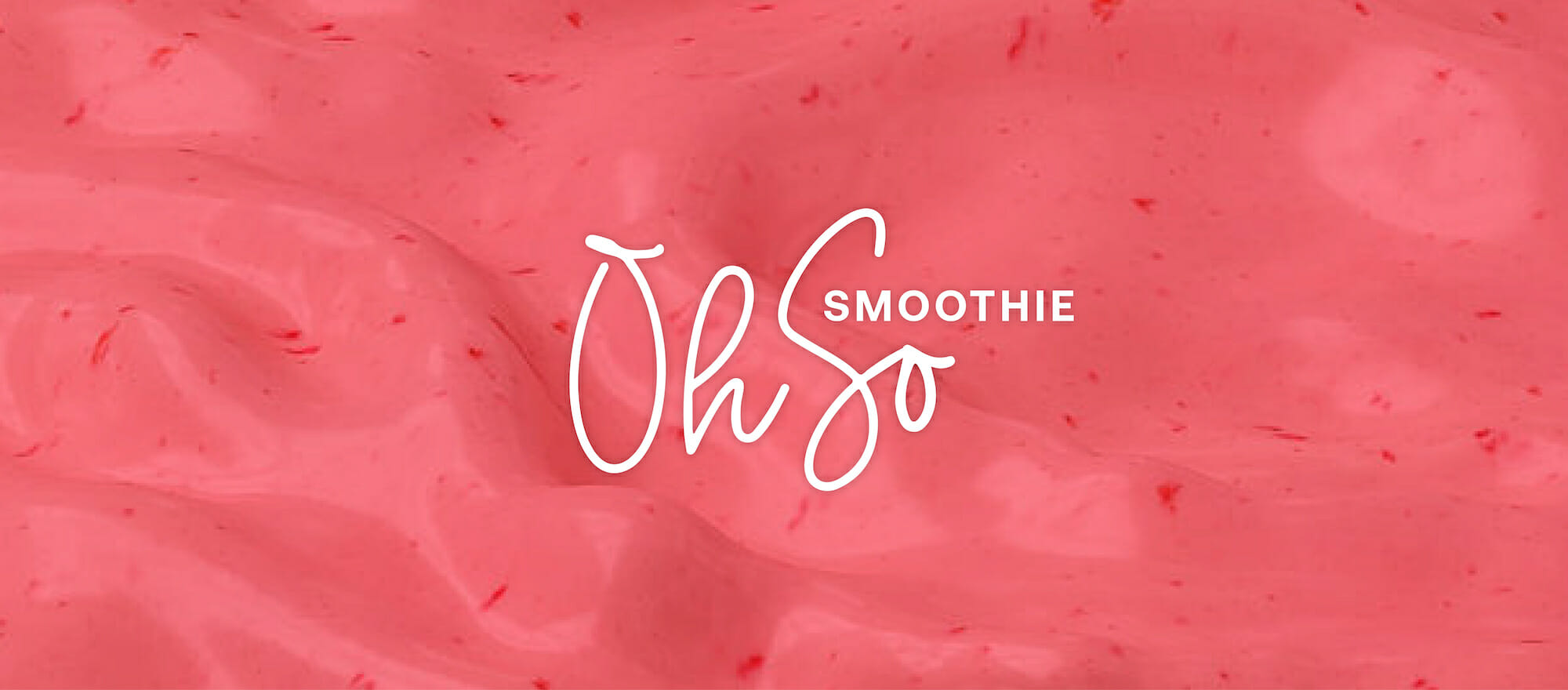 Oh So Smoothie branding, designed by Šek Design Studio