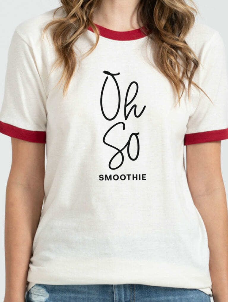 Oh So Smoothie shirt design, created by Šek Design Studio