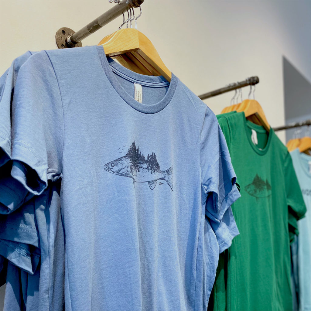 New DLH Clothing fish t-shirt, designed by Šek Design Studio