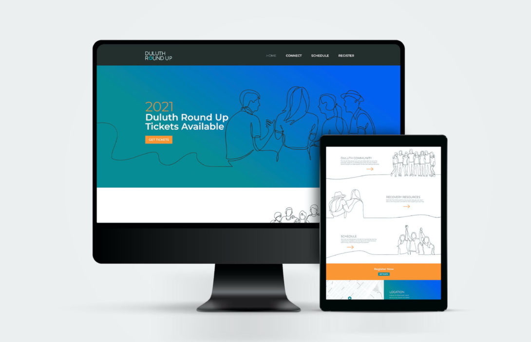 Duluth Roundup website design