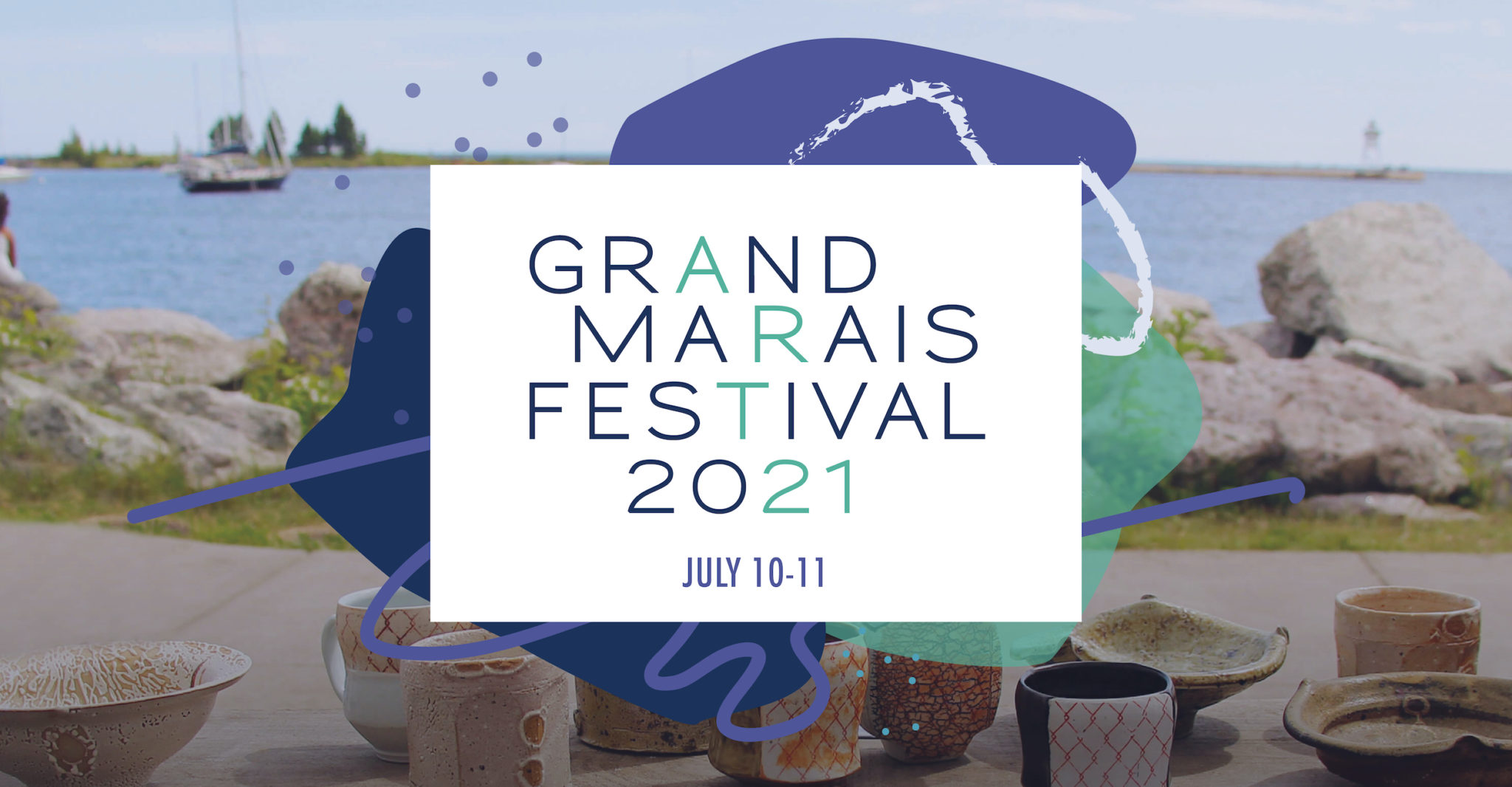 Grand Marais Art Colony 2021 Art Festival branding, created by Šek Design Studio