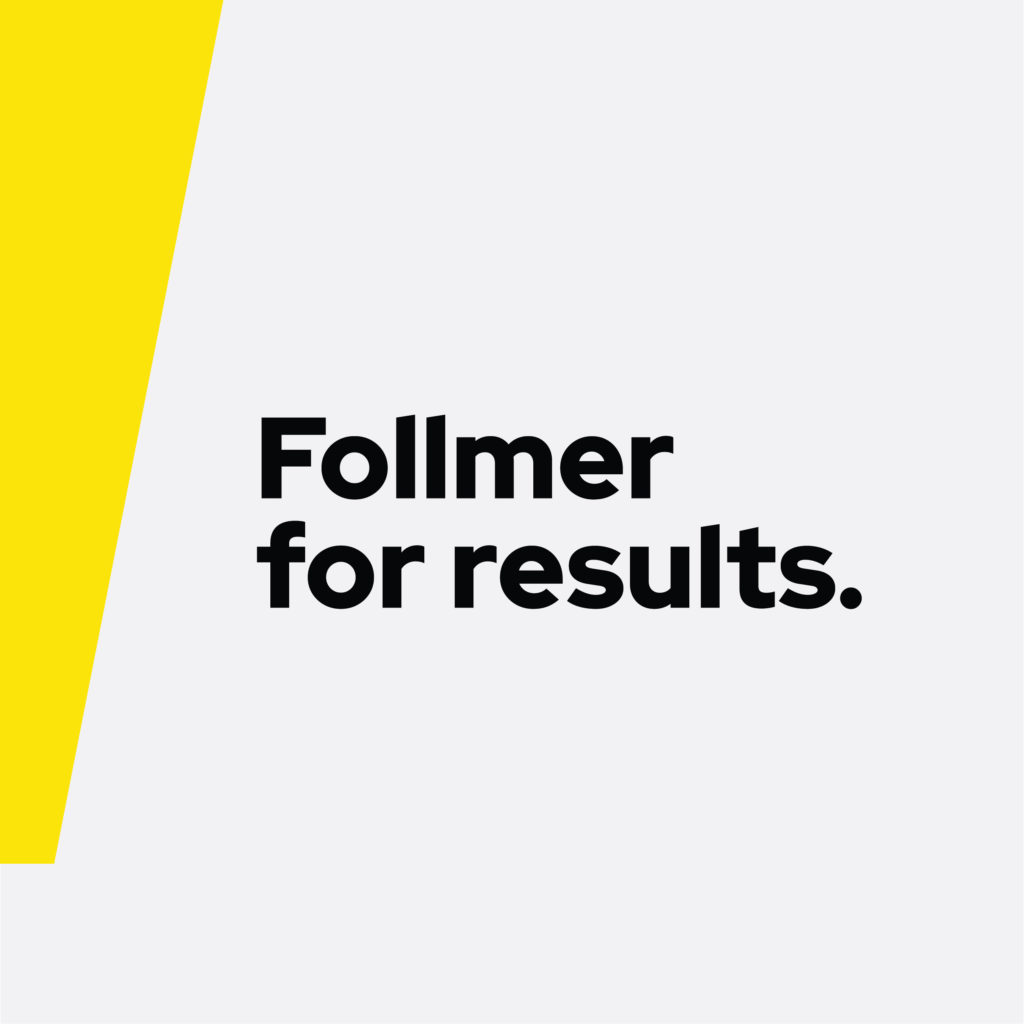 Follmer Commercial Real Estate tagline, created by Šek Design Studio