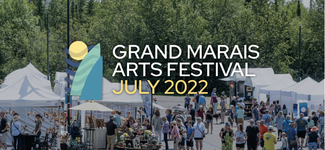 2022 Grand Marais Art Festival branding, designed by Šek Design Studio