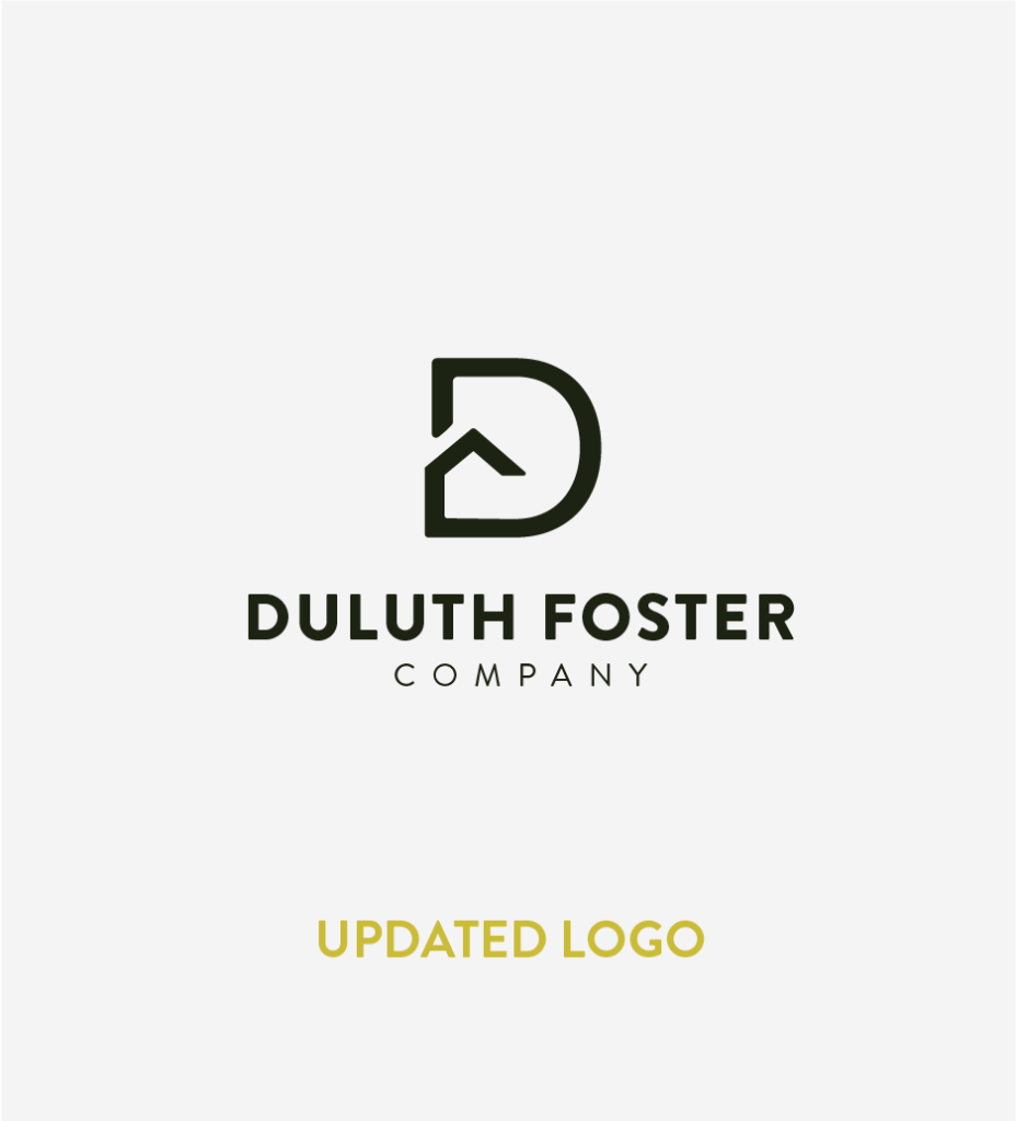 Duluth Foster Company logo and visual branding, created by Šek Design Studio