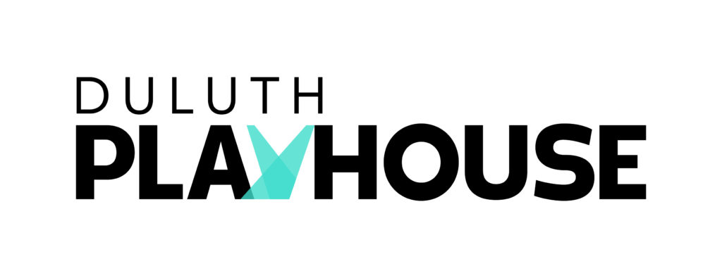 Duluth Playhouse full-color teal logo, created by Šek Design Studio
