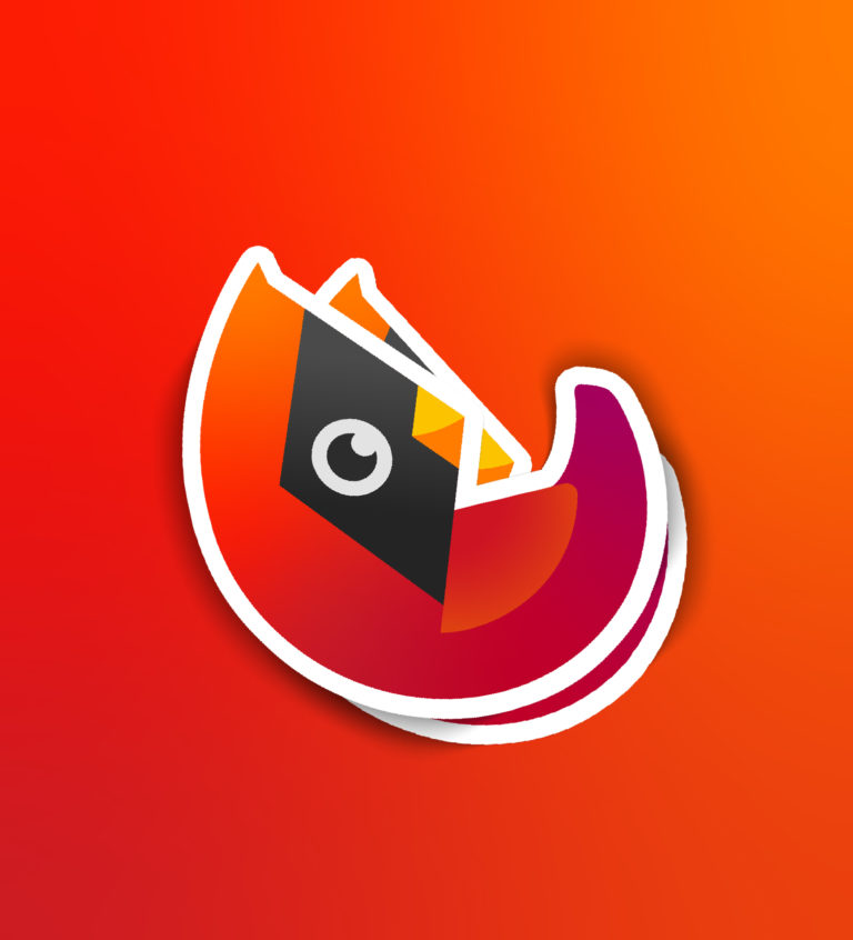 Cardinal Learning Hub educational show branding logo as a sticker, created by Šek Design Studio