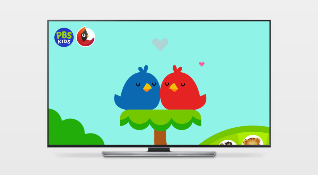Cardinal Learning Hub educational show branding on PBS Kids programming, created by Šek Design Studio