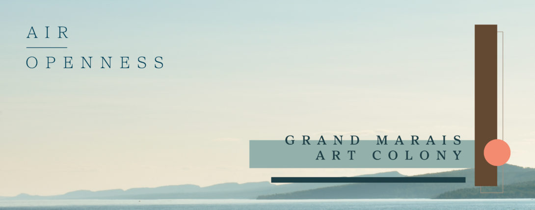 Grand Marais Art Colony 2023 website banner image, created by Šek Design Studio