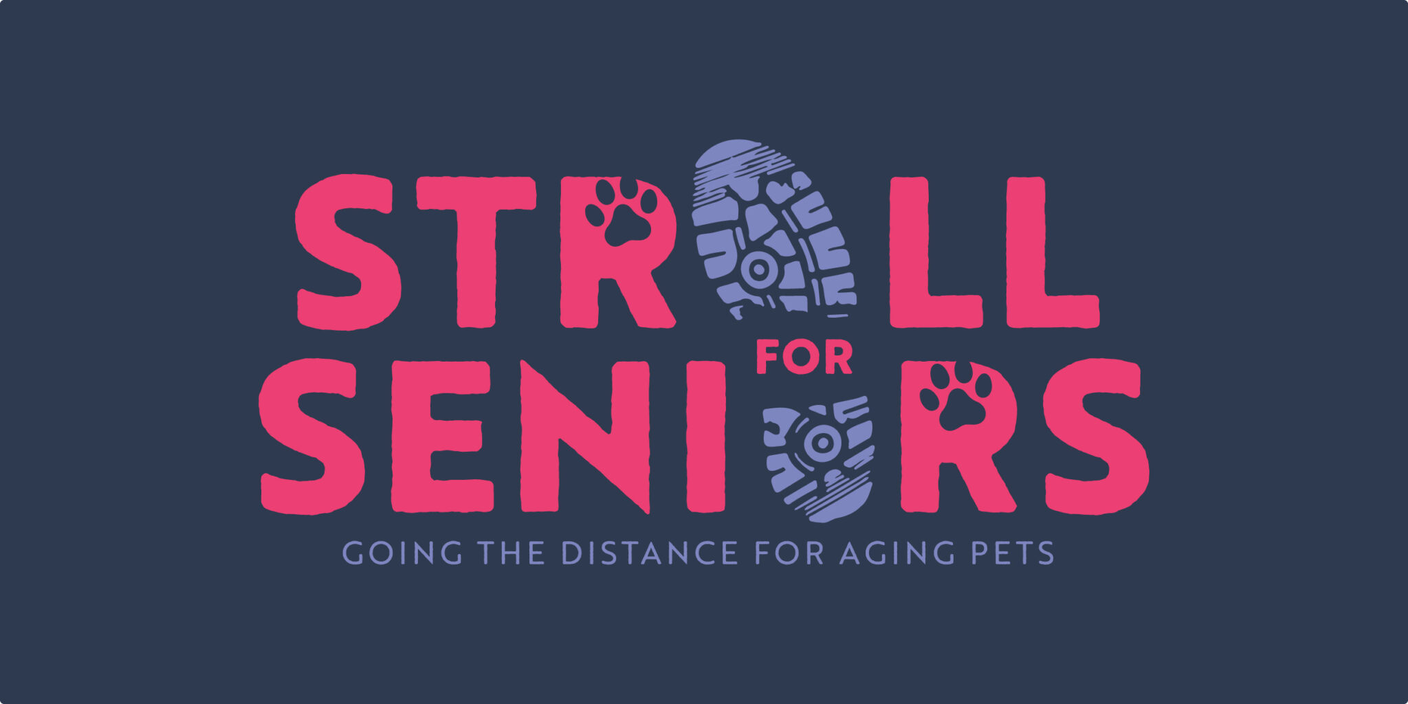 Frosted Faces Foundation Stroll for Seniors fun run design, created by Šek Design Studio