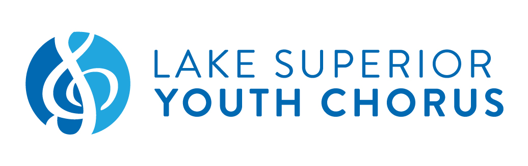 Lake Superior Youth Chorus branding with new 2022 logo and icon, created by Šek Design Studio
