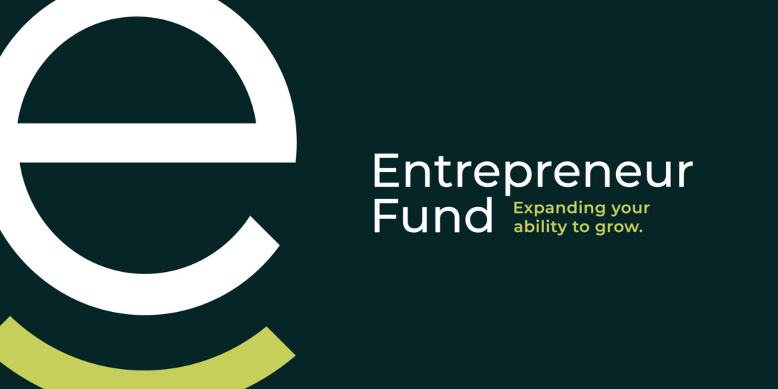 Entrepreneur Fund logo brand refresh, created by Šek Design Studio