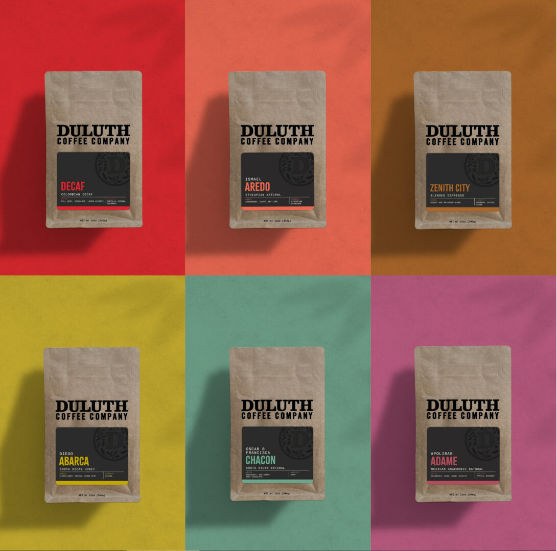 Duluth Coffee Company coffee package design, created by Šek Design Studio