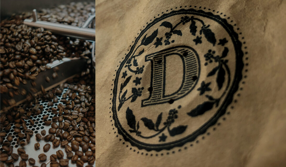 Duluth Coffee Company package design with logo emblem, created by Šek Design Studio