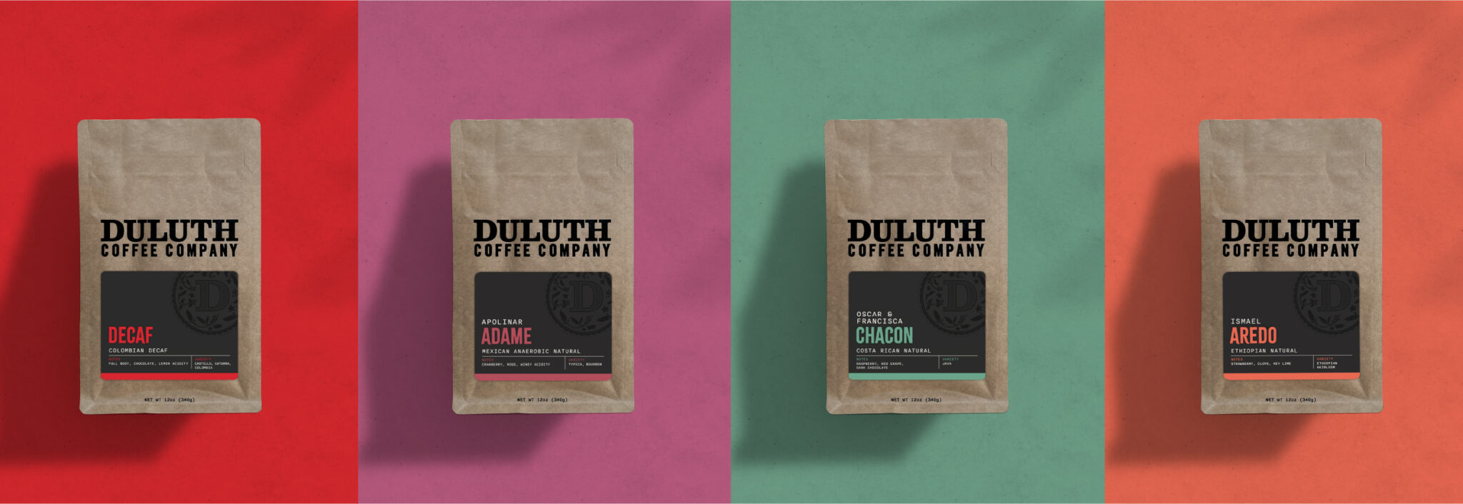Duluth Coffee Company coffee package design, created by Šek Design Studio